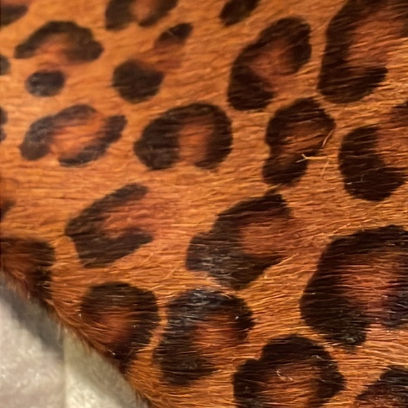 Studio Pollini Leopard Calf Hair Pointed High Heel Zip Up Boots Size 37 1/2 - Picture 11 of 16